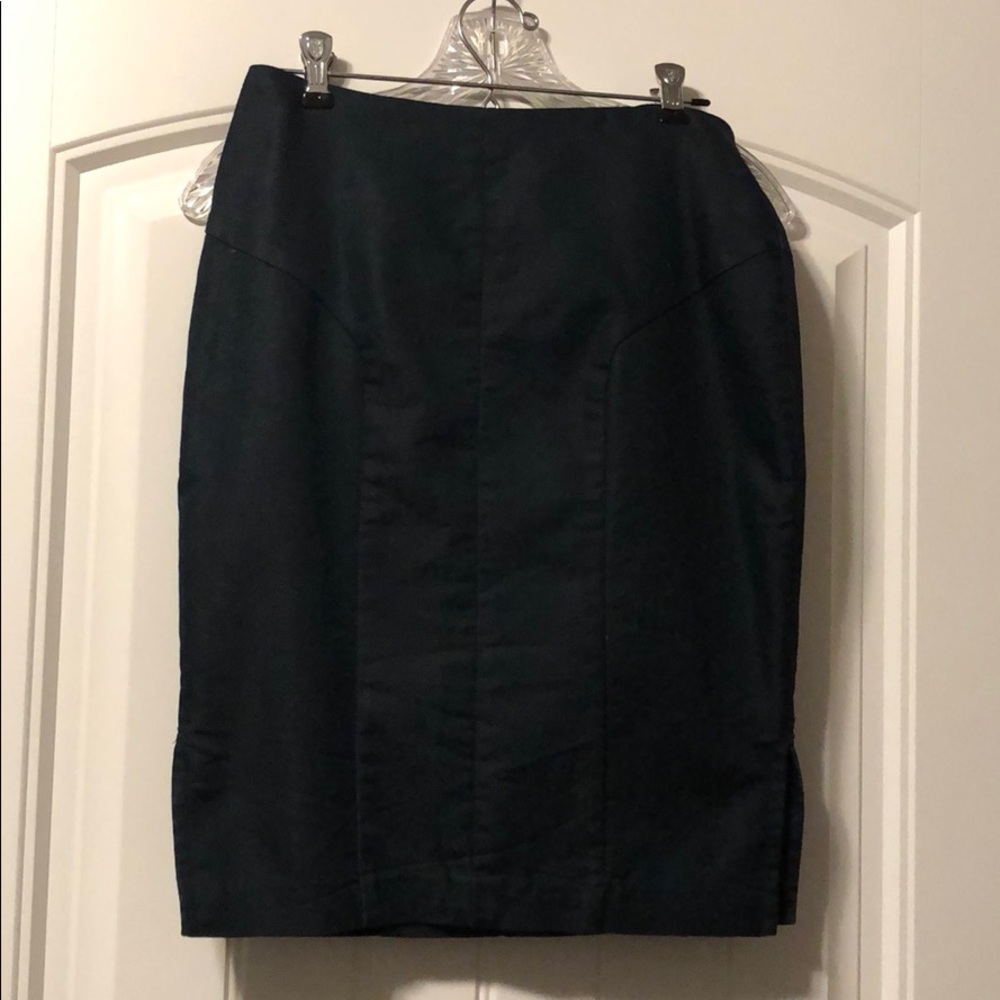 Denim colored pencil skirt